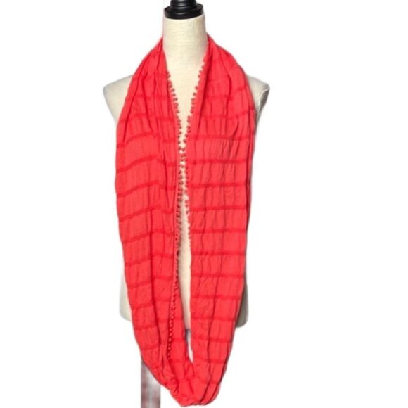 J. Crew Coral Colored Women's Infinity Scarf (One Size) - Picture 4 of 9